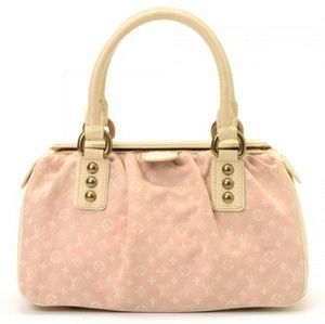 AUTHENTIC PINK LOUIS VUITTON TRAPEZE PM MINI LIN